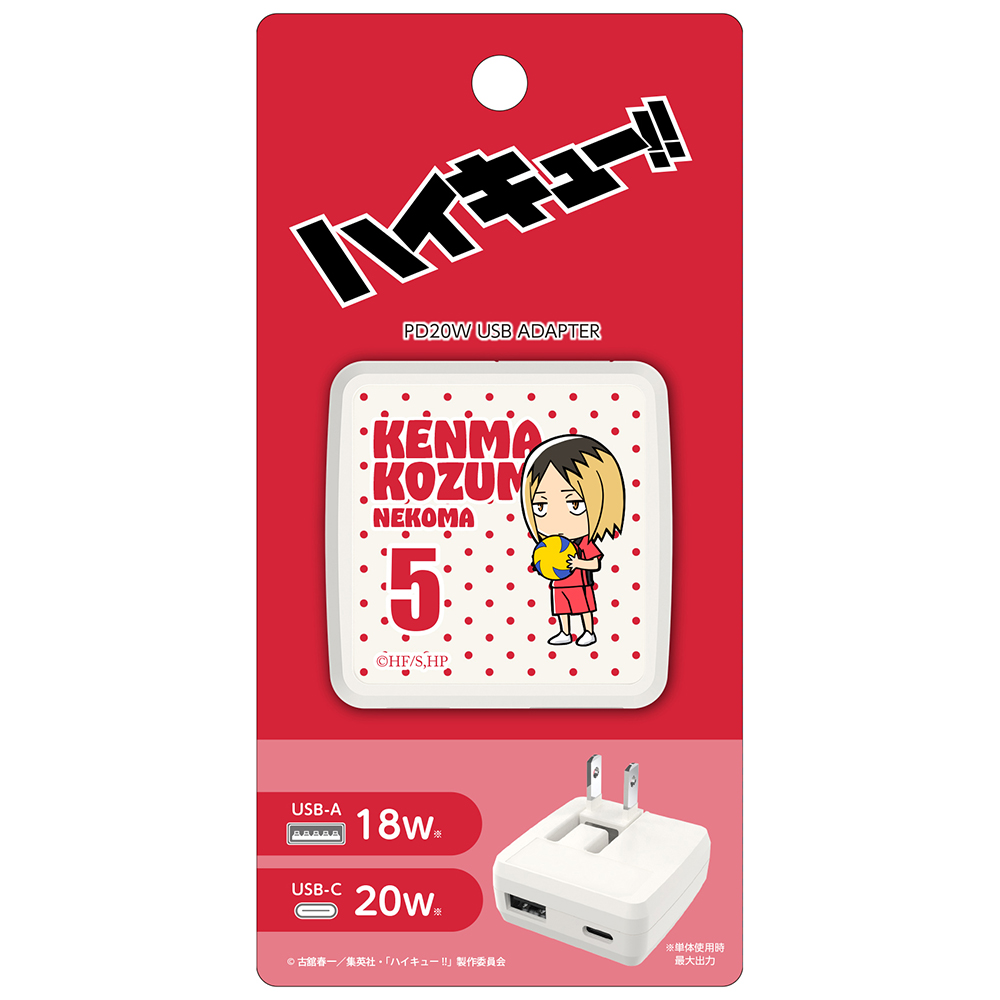 ハイキュー!! PD20W AC充電器 孤爪 研磨　