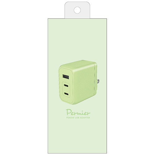 PD65W AC充電器 ピクニックグリーン　