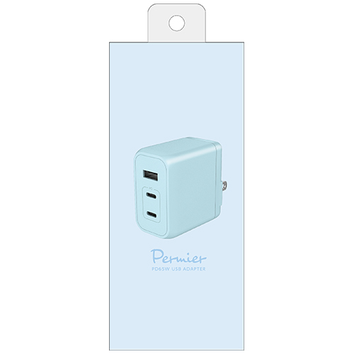 PD65W AC充電器 ベビーブルー　