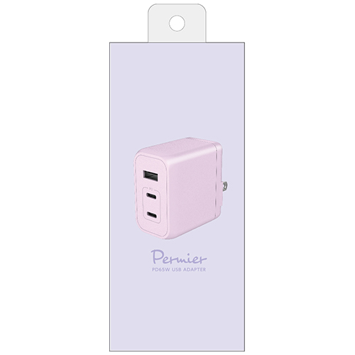 PD65W AC充電器 ラベンダー　