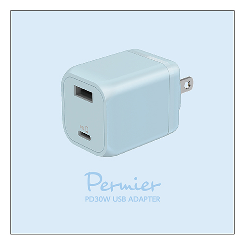 PD30W ACアダプター ベビーブルー　