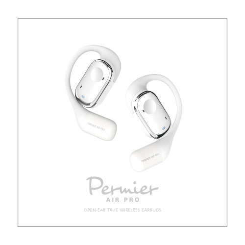 完全ワイヤレスイヤホン Permier AIR PRO Open Ear ホワイト　