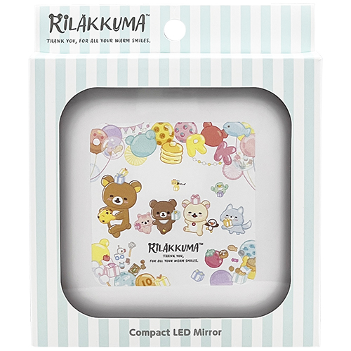リラックマコンパクトLEDミラー ホワイト　