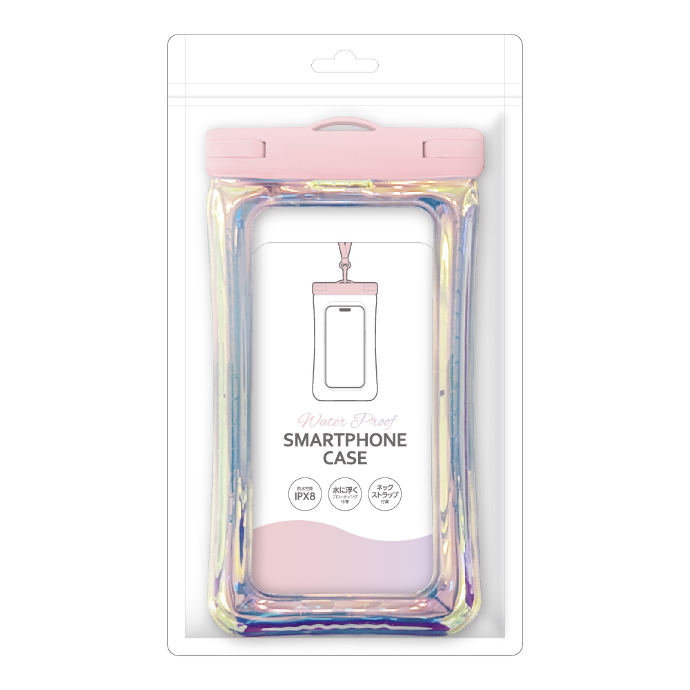 スマホ用防水ケース ピンク　
